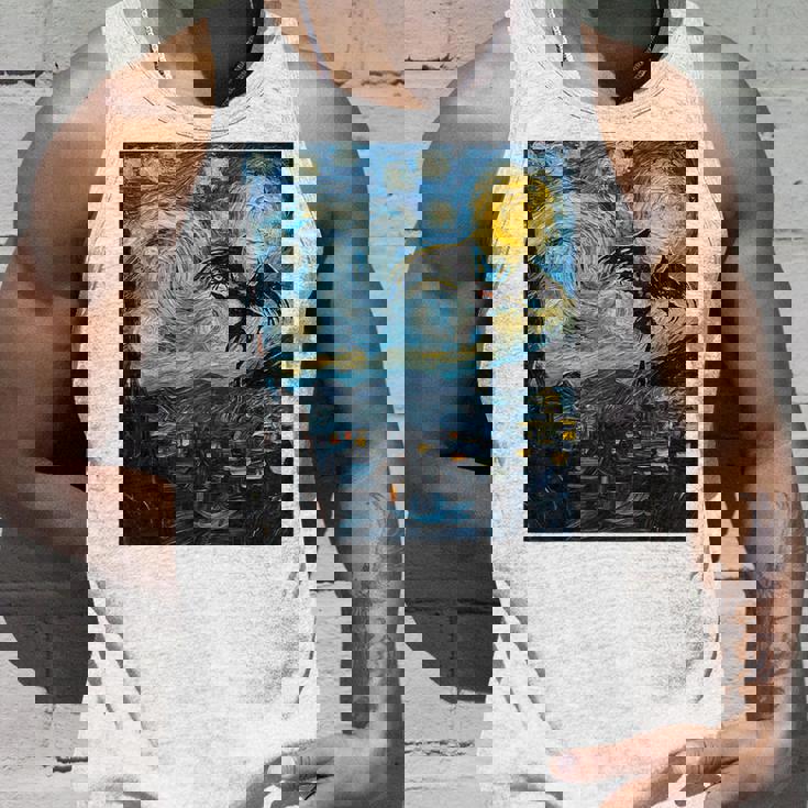 Mothman Cryptid Cryptozoology 星月夜 ゴッホ絵画 タンクトップ 彼への贈り物