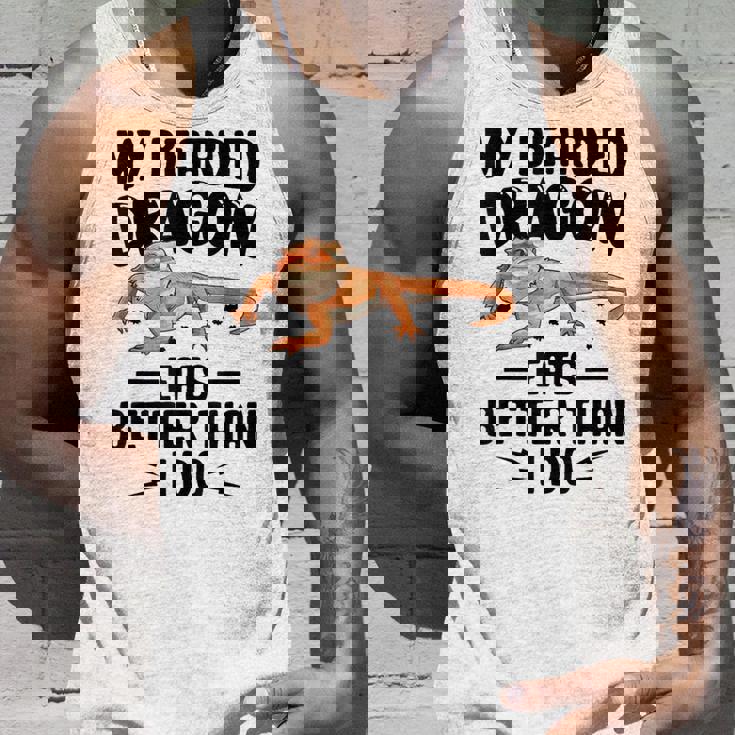 My Bearded Dragon Eats Better Than I Do トカゲ爬虫類 タンクトップ 彼への贈り物