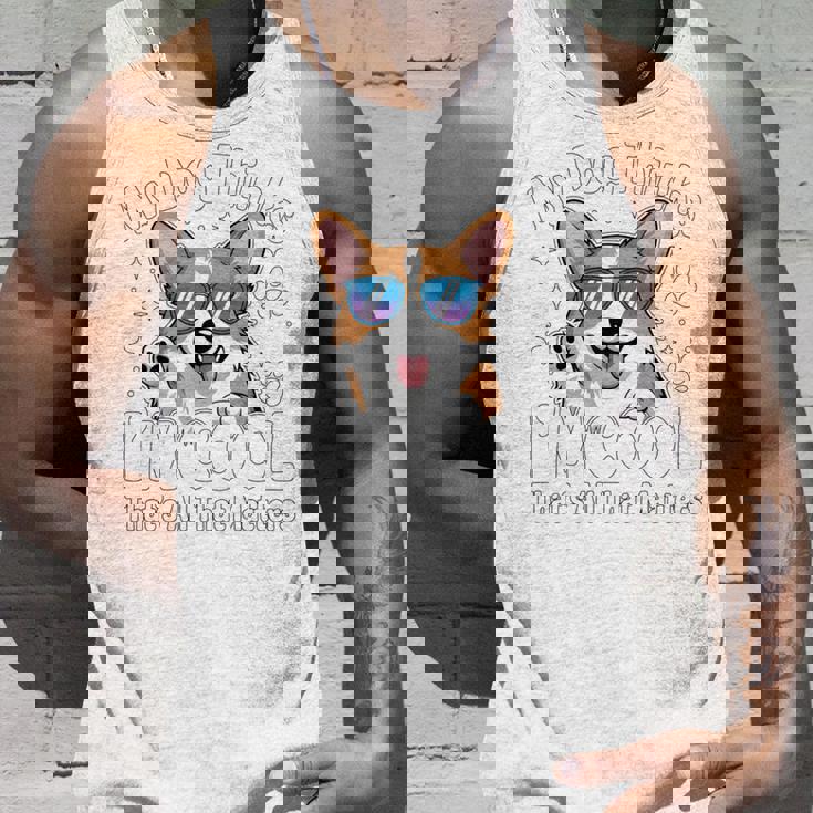 My Dog Thinks I'm Cool Corgi Dog Lover 長袖tシャツ タンクトップ 彼への贈り物