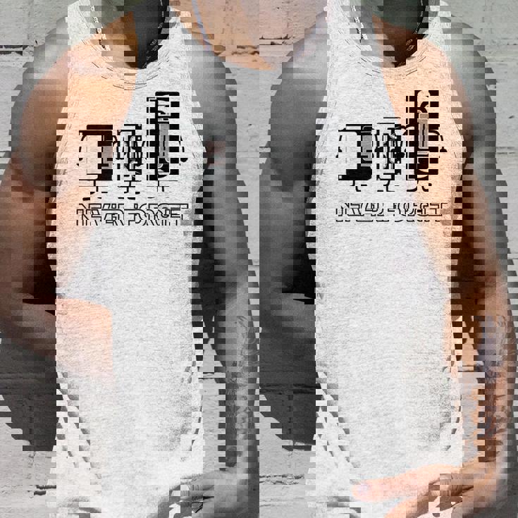 Never Forget カセットテープhs ゲーマー オールドスクール 面白い タンクトップ 彼への贈り物