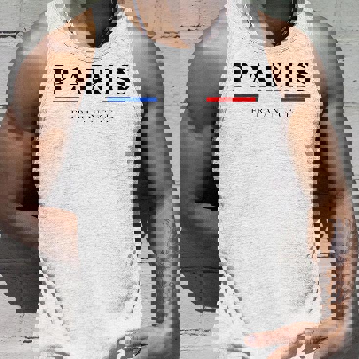 Paris With France Flag Novelty Graphic & Cool s タンクトップ 彼への贈り物