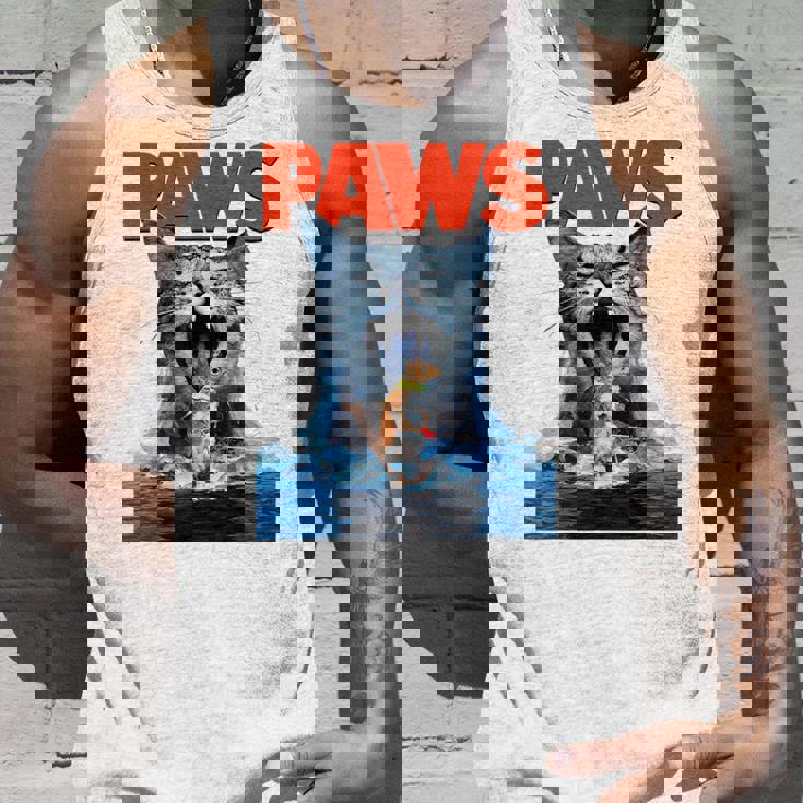 Paws Cat Lover ホラー映画 パロディ タンクトップ 彼への贈り物