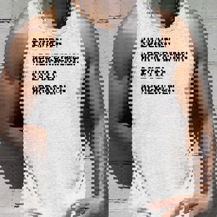 Reduzieren Wiederverwenden Recyceln Wiederholen タンクトップ 彼への贈り物