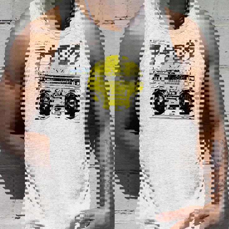 Retro 80S 日本製ヴェイパーウェーブ ヒップホップ ラップ アナログブームボックス タンクトップ 彼への贈り物