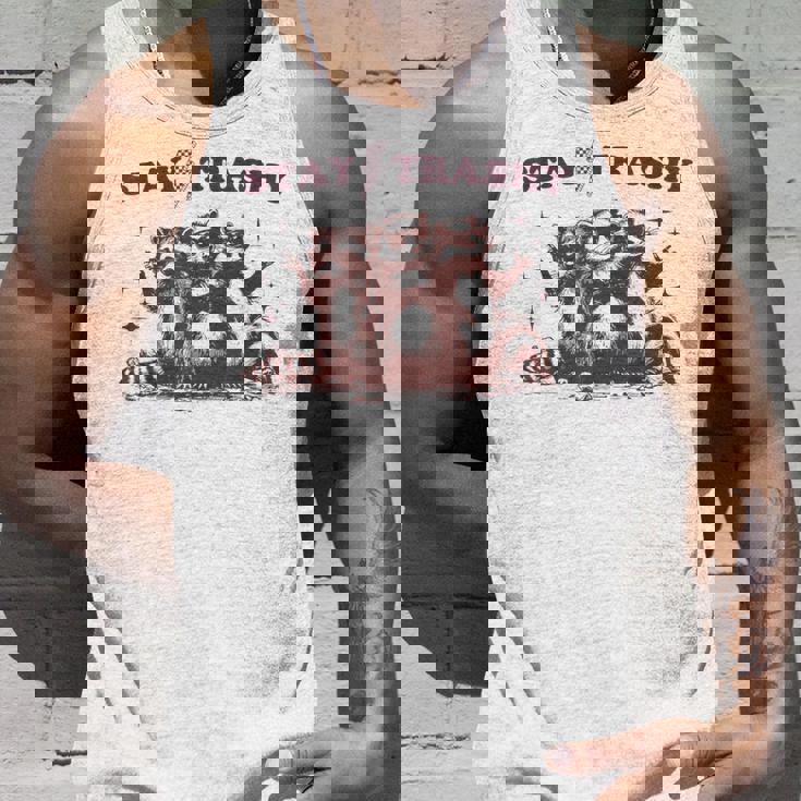 Stay Trashy Raccoon Opossum タンクトップ 彼への贈り物