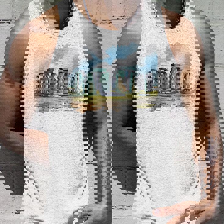 Stonehenge イギリス土産 ストーンヘンジ。 長袖tシャツ タンクトップ 彼への贈り物