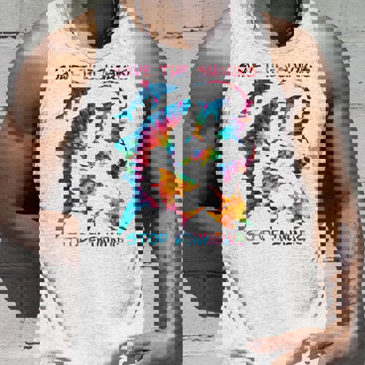 Stop Finning ジンベエザメ シュモクザメサメの種類タイダイ 長袖tシャツ タンクトップ 彼への贈り物