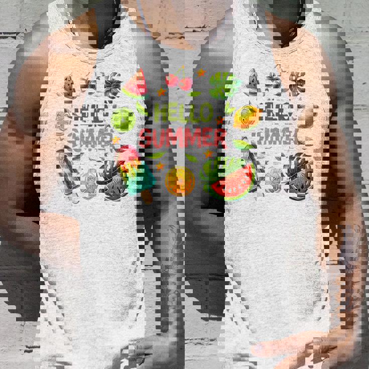 Summeribes ビーチバケーション ハローサマー トロピカル 楽しいデザイン タンクトップ 彼への贈り物