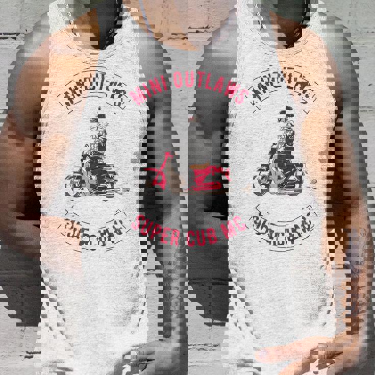 Super Cub スーパーカブ ミニモト 面白 ふざけ ネタ おもしろ バイク アウトロー バイカーギャング 長袖tシャツ タンクトップ 彼への贈り物