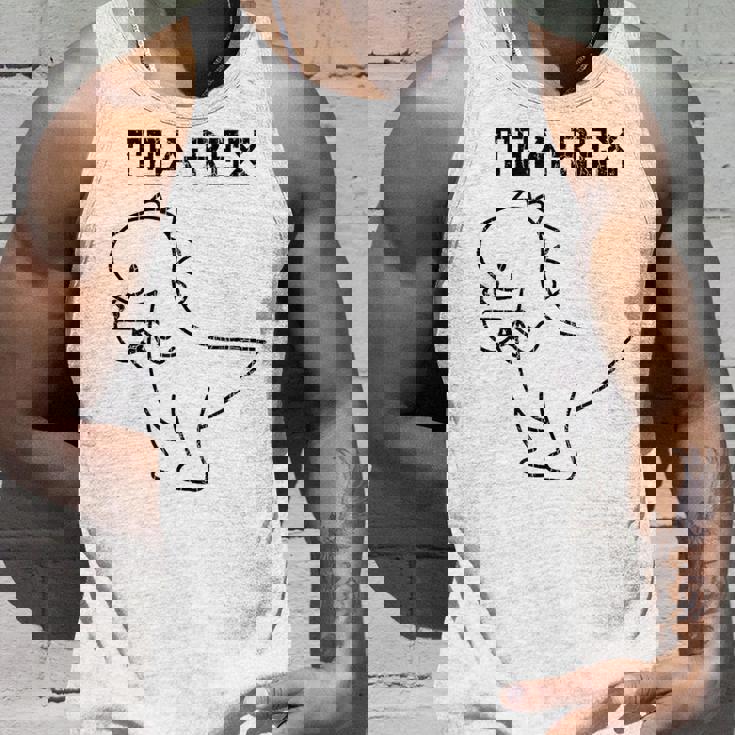 Tea-Rex おもしろドリンクグラフィック タンクトップ 彼への贈り物