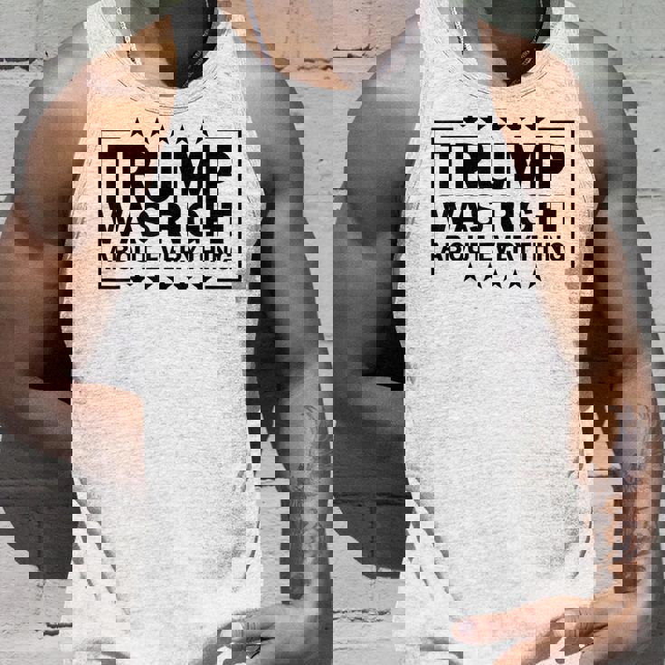 Trump Was Right About Everything Trump President 2024 タンクトップ 彼への贈り物