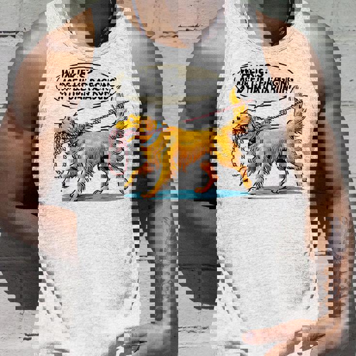 Walkies 犬の散歩 ゴールデンレトリバー 面白い犬好きデザイン タンクトップ 彼への贈り物