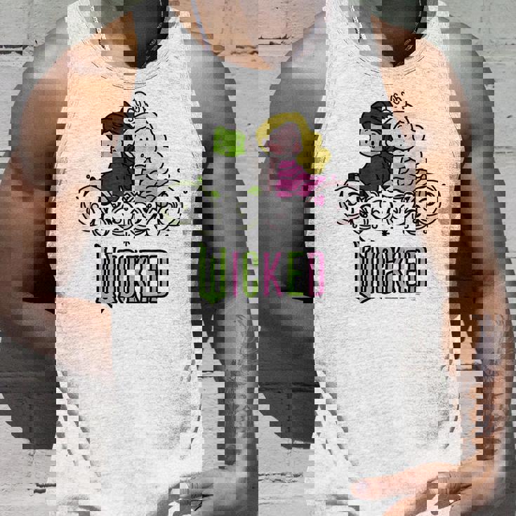 Wicked Elphaba & Glinda Together 遊び心のある漫画スタイル タンクトップ 彼への贈り物