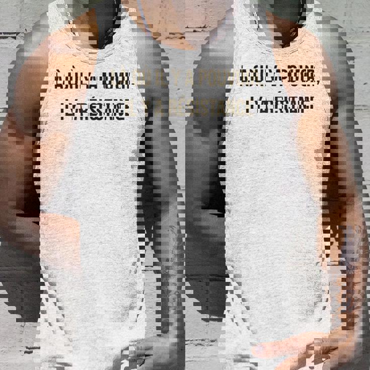 「パワーがあるところ、抵抗がある」 フーコー。 タンクトップ 彼への贈り物