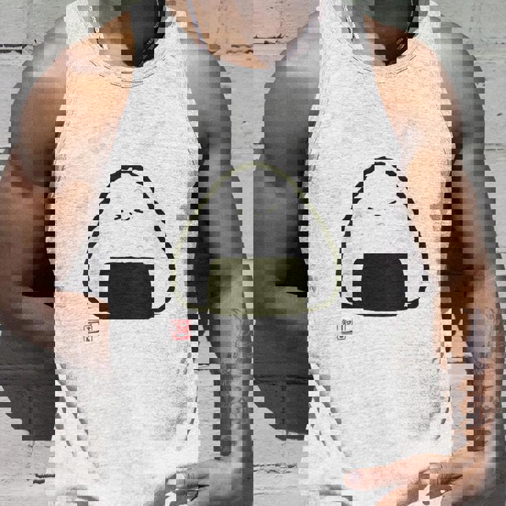 「パン-おにぎり」おもしろ 筆文字 服裏側 面白い文字入り タンクトップ 彼への贈り物