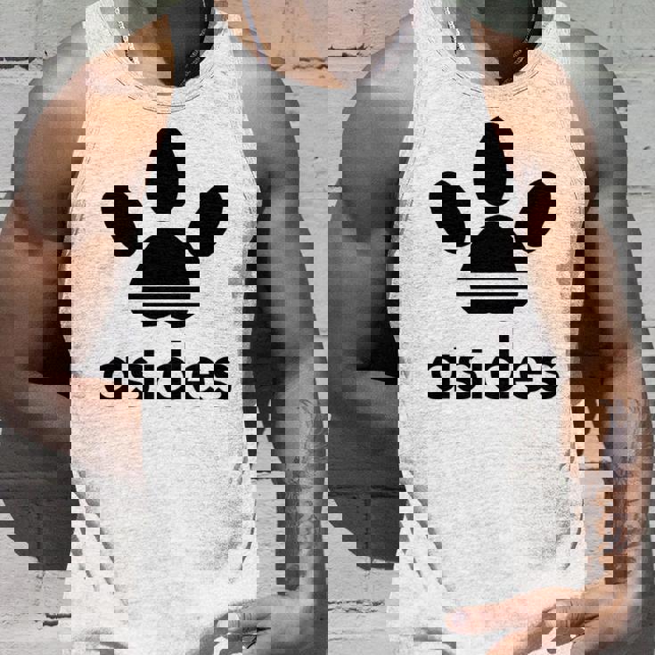 【バックプリント・背中側】Asides アシデス 足です。肉球です。【変なtシャツ屋】スポーツ ブランド パロディ 面白 長袖tシャツ タンクトップ 彼への贈り物