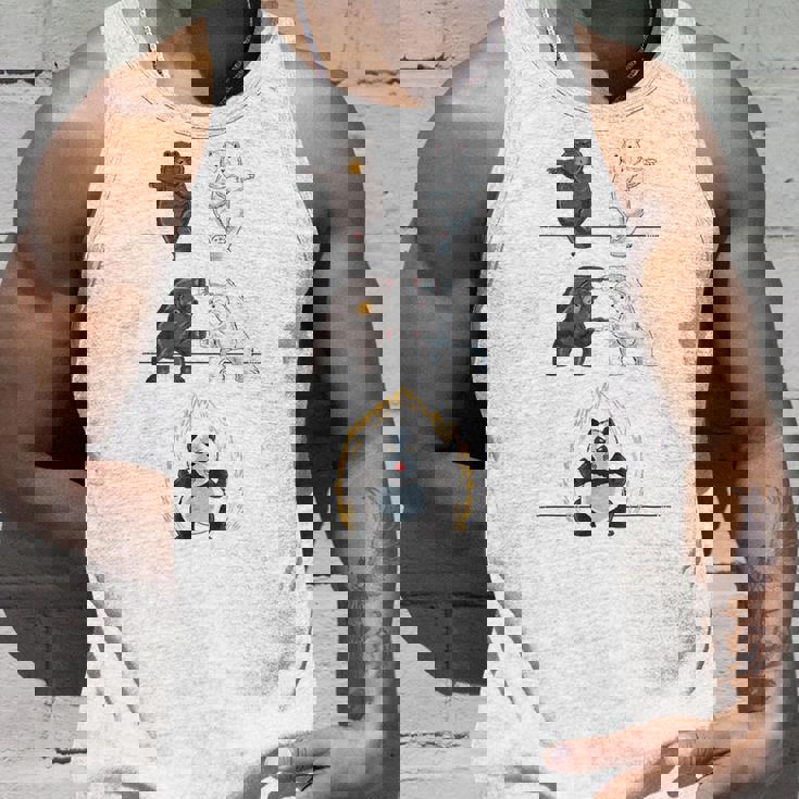 おもしろパンダ パンダ フュージョン ギフト シャツ かわいい シロクマ タンクトップ 彼への贈り物