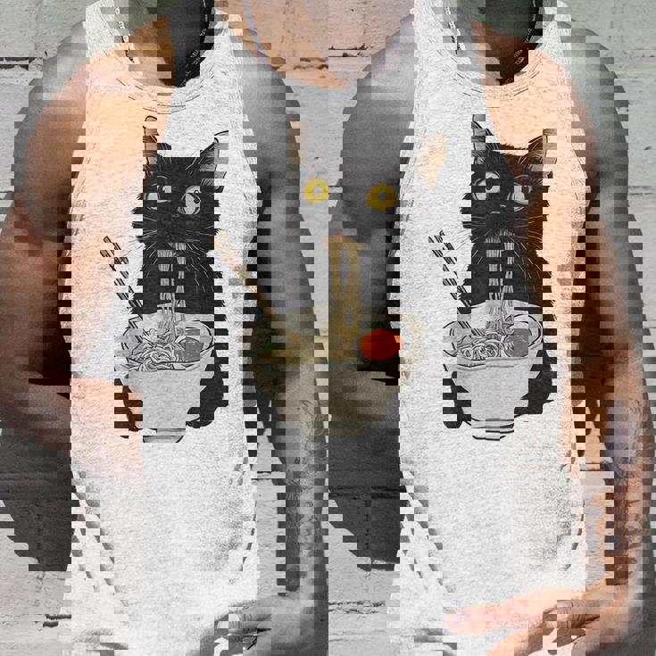 おもしろ猫 食べる 麺 ラーメン 日本猫 食べる 麺 タンクトップ 彼への贈り物