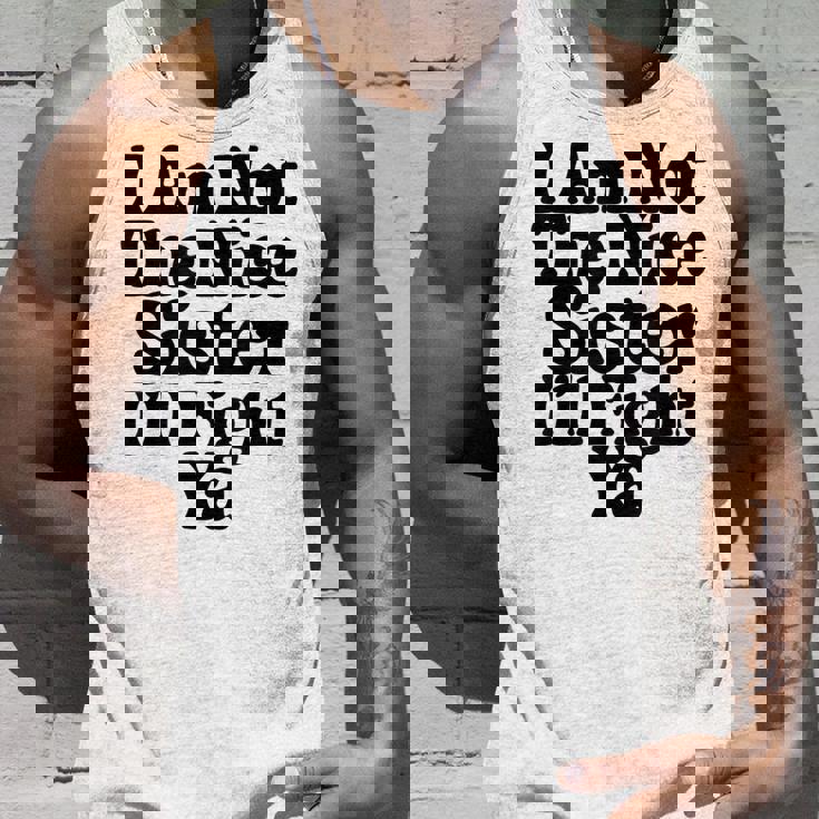 おれはナイスシスターじゃないよ戦ってやるよおもしろい皮肉 タンクトップ 彼への贈り物