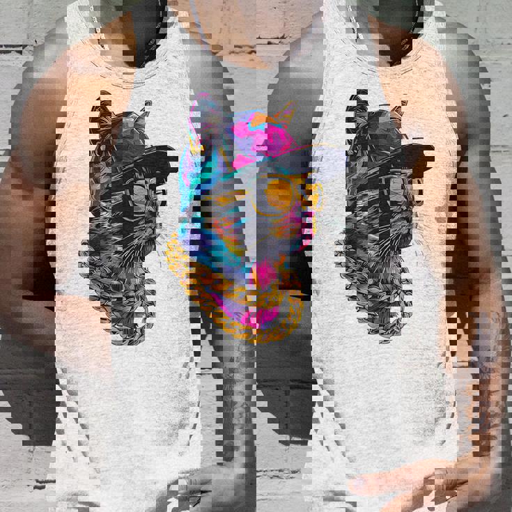 かっこいい ヒップホップ 猫 アーバン ストリートウェア B-Boy グラフィティ タンクトップ 彼への贈り物