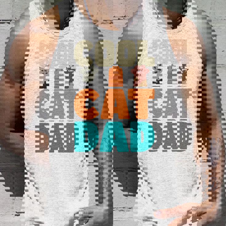 かっこいい猫お父さん面白い猫好きの男性 長袖tシャツ タンクトップ 彼への贈り物