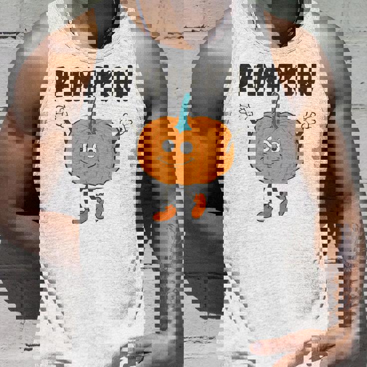 かぼちゃ Pumpkin キャラクター 顔 イラスト かわいい おもしろ シンプル ゆるい 野菜 ゆるキャラ タンクトップ 彼への贈り物