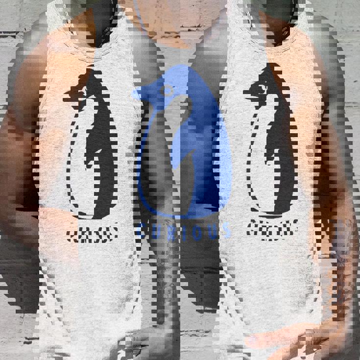 かわいいアデリーペンギン、学習者や探検家のためのミニマルアート。 タンクトップ 彼への贈り物