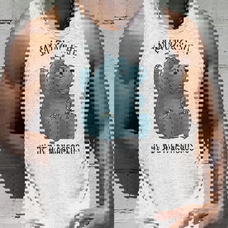 かわいいグレーカバ タンクトップ 彼への贈り物