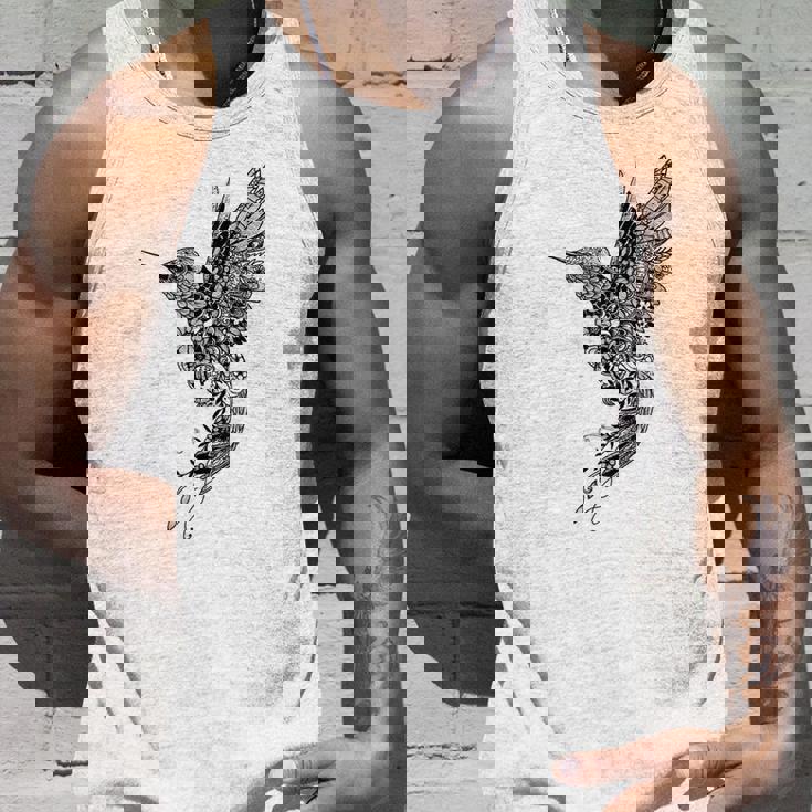 かわいいマンダラ ハチドリ レディース メンズ シャツ タンクトップ 彼への贈り物