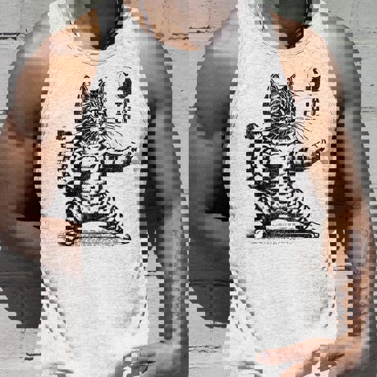 かわいい猫 太極拳 武道 陰陽 タンクトップ 彼への贈り物