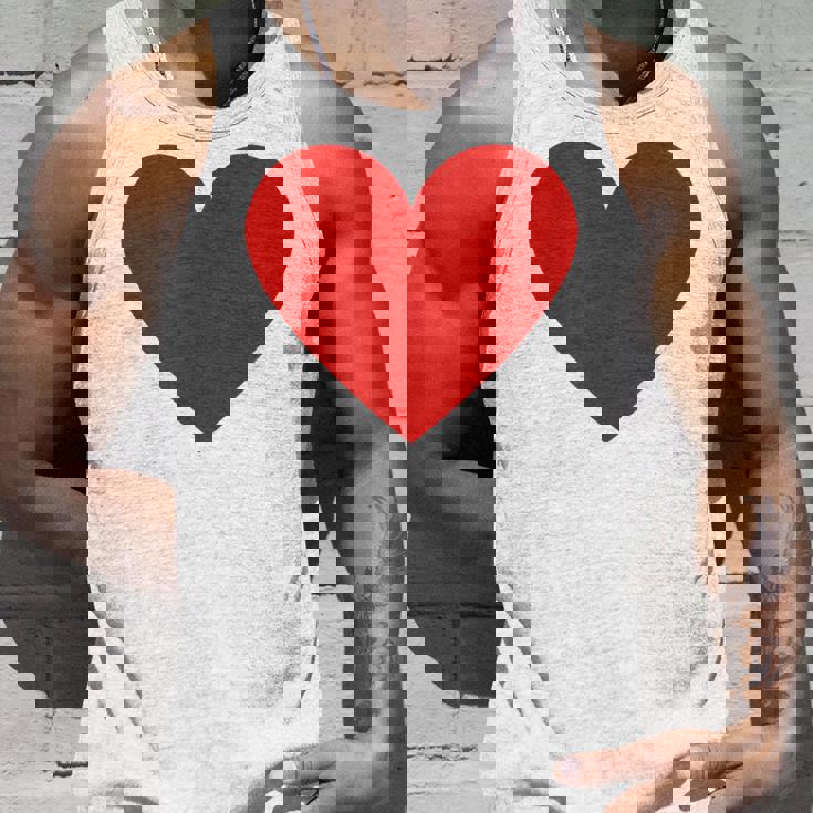 かわいい赤ミニマリスト ハート タンクトップ 彼への贈り物