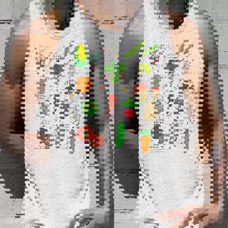 かわいい野菜 かわいい野菜 ヘルシーフード 食べる ビーガン タンクトップ 彼への贈り物