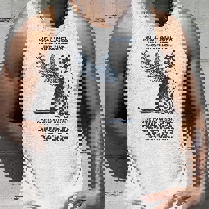 すべての天使に翼があるわけではない-マザーシンガプーラキャットママ タンクトップ 彼への贈り物