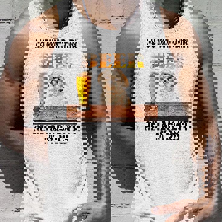 ただビール飲みたい&吊るしw おれのシーズーー タンクトップ 彼への贈り物