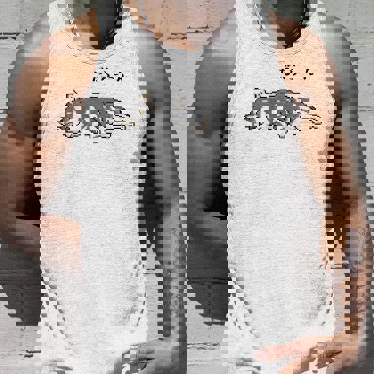 だらーんとくつろいでいる黒柴 柴犬のドット絵 長袖tシャツ タンクトップ 彼への贈り物