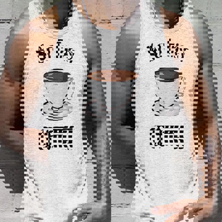 でもファーストコーヒーおもしろいコーヒー好きかわいい タンクトップ 彼への贈り物