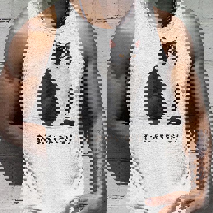 ねこのいいなり 猫 ネコ ぽっちゃり ハチワレ猫 黒白猫 白黒猫 イラスト 猫好き おしゃれ かわいい タンクトップ 彼への贈り物