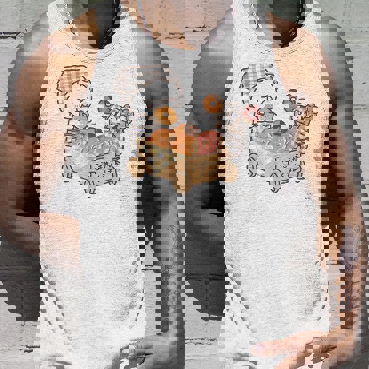 ねこぺん日和 ドーナツたくさん タンクトップ 彼への贈り物