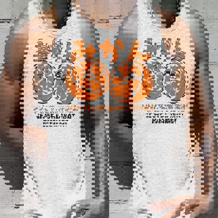 みかん柑橘 鮮やかな爽快感 日本語漢字付き タンクトップ 彼への贈り物