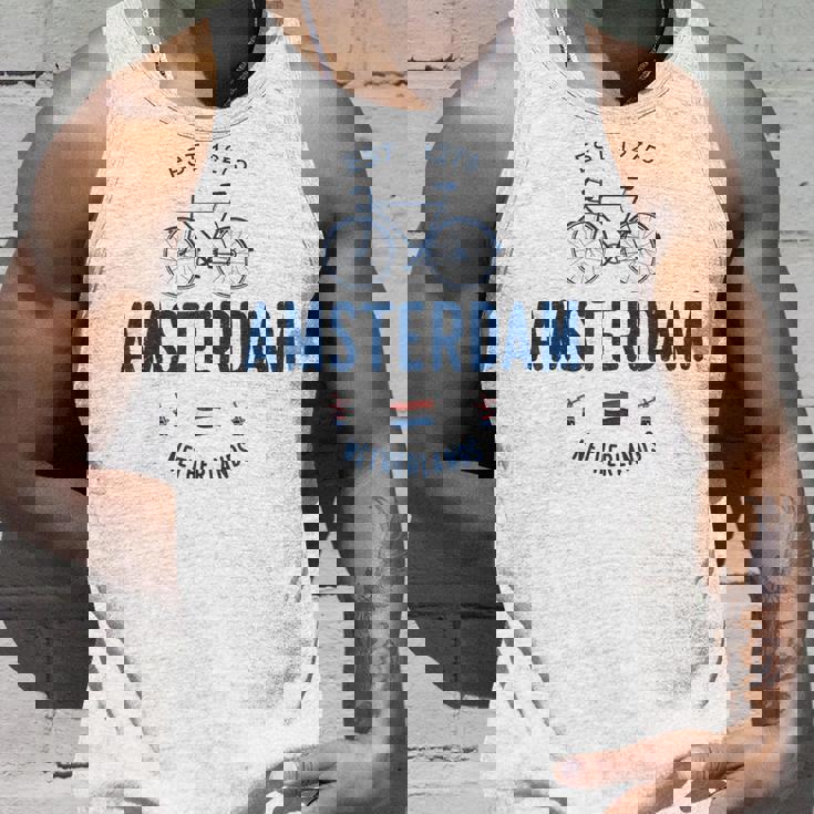 アムステルダム バイク シティ アムステルダム バイクタウン オランダの国旗 タンクトップ 彼への贈り物