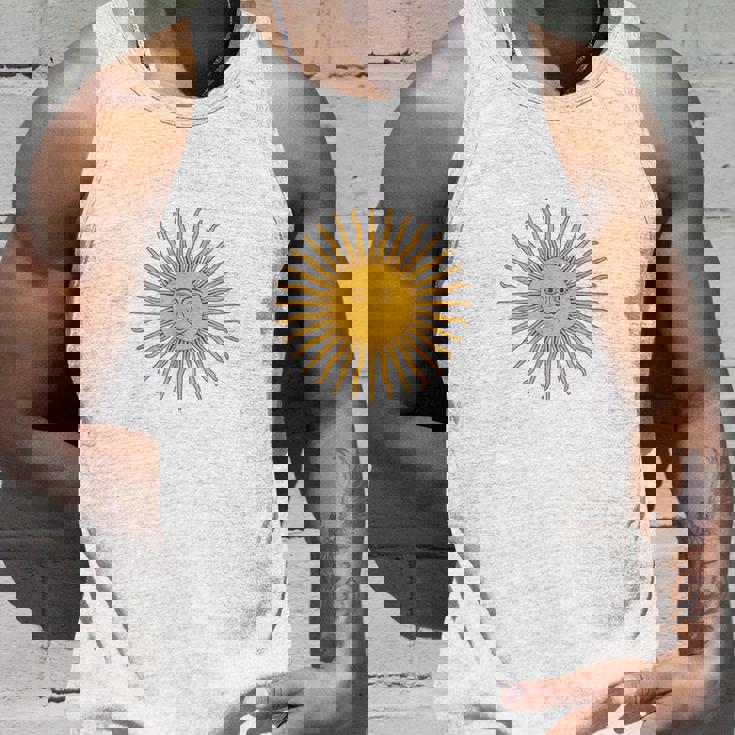アルゼンチン国旗 アルゼンチン代表チームスタイル 5月の太陽 タンクトップ 彼への贈り物