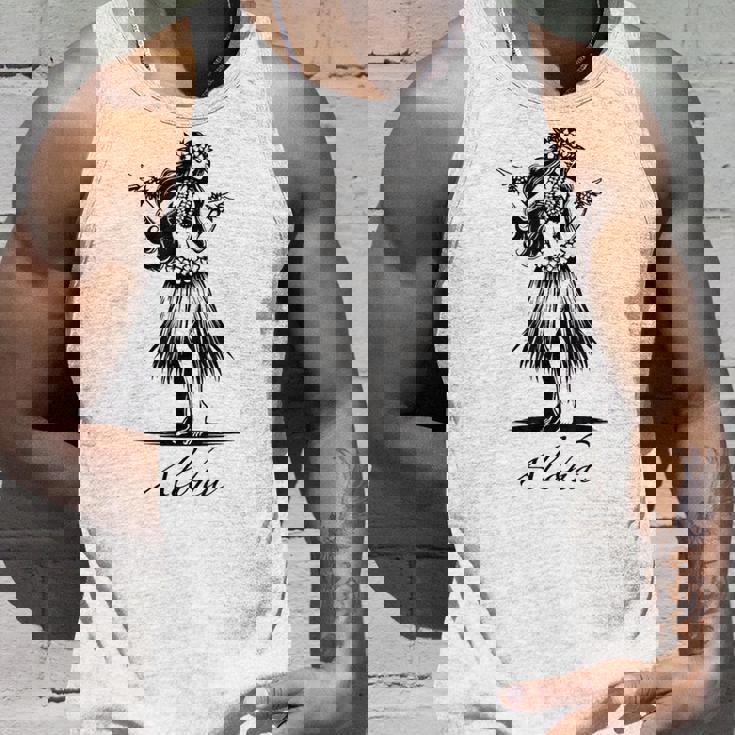 アロハ ハワイ ハワイアン ヴィンテージ ワヒネ フラダンス ダンサー ガール タンクトップ 彼への贈り物