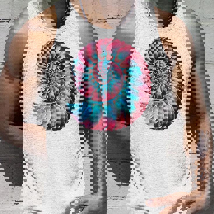 アンモナイトスパイラル貝殻 長袖tシャツ タンクトップ 彼への贈り物