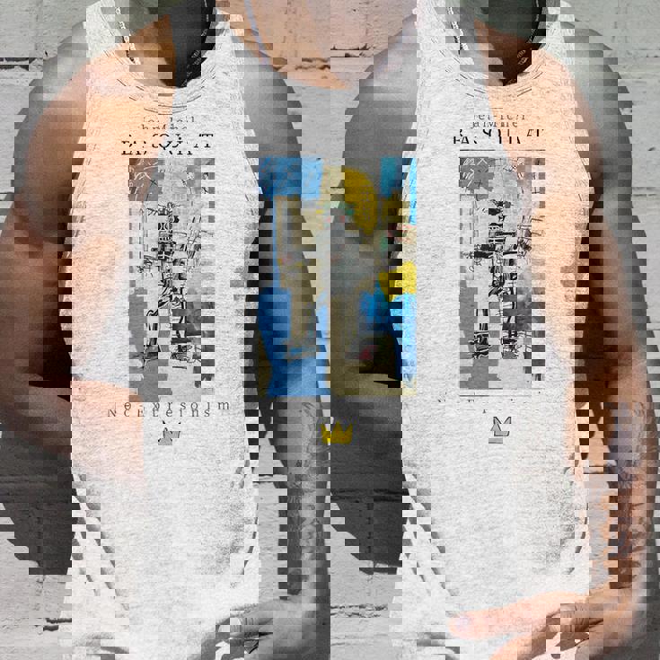 アーバン ストリートウェア グラフィック バスキア アート 抽象 タンクトップ 彼への贈り物