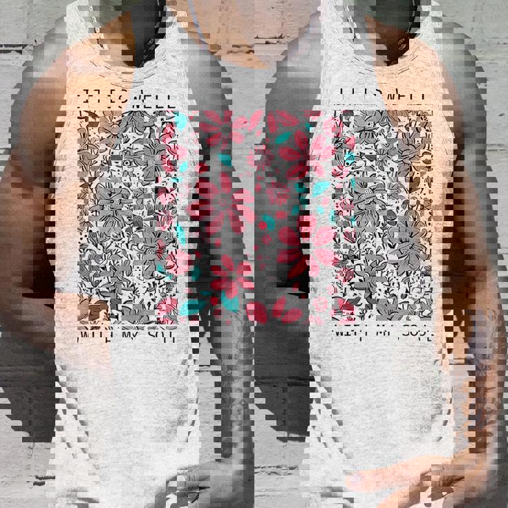 イット・イズ・ウェル・ウィズ・マイ・ソウル・フラワー タンクトップ 彼への贈り物