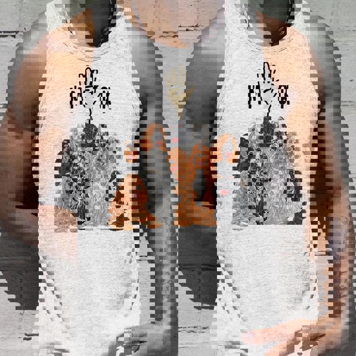 イングリッシュコッカースパニエルがいっぱい タンクトップ 彼への贈り物