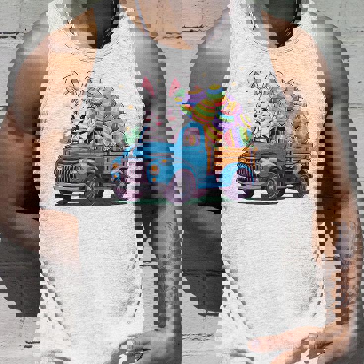 イースタートラッカー-面白いイースターバニーボーイズイースターネストトラック 長袖tシャツ タンクトップ 彼への贈り物