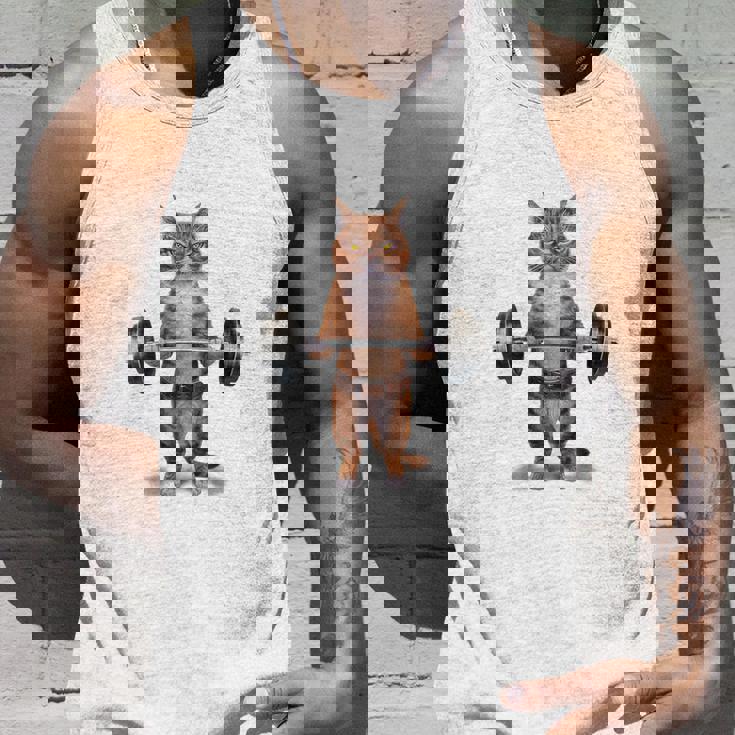 ウェイトリフティング 筋トレ バーベル やる気がないなら家に帰れ 赤毛 猫 ねこ タンクトップ 彼への贈り物