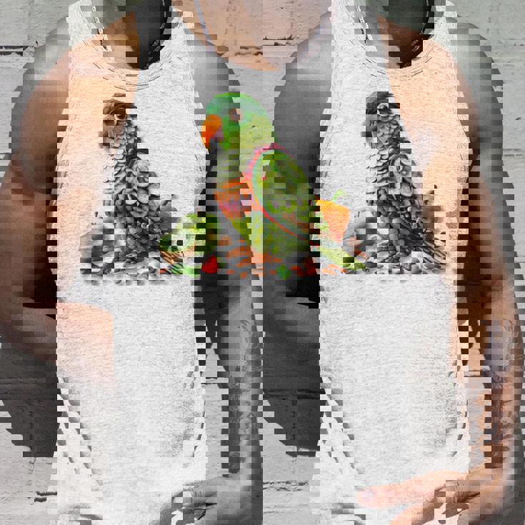 ウロコインコ フルーツアート トロピカル キウイ りんご ナッツ タンクトップ 彼への贈り物