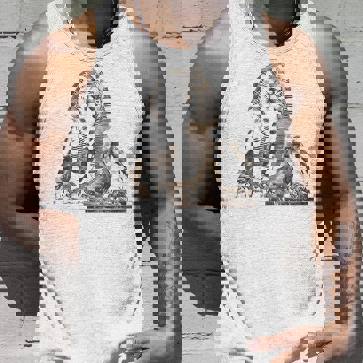 エジプト スフィンクス 神秘 ラムセス バックプリント タンクトップ 彼への贈り物